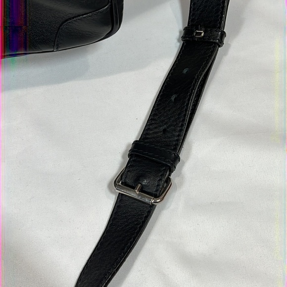 Cole Haan Black Leather Multi-Compartment Briefcase with Strap - Picture 7 of 14